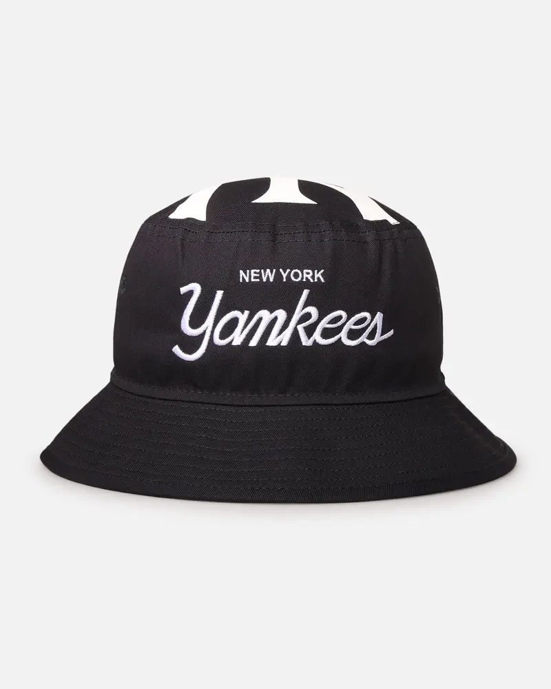 New Era New York Yankees 'Script' Bucket Hat Official Team Colour 1