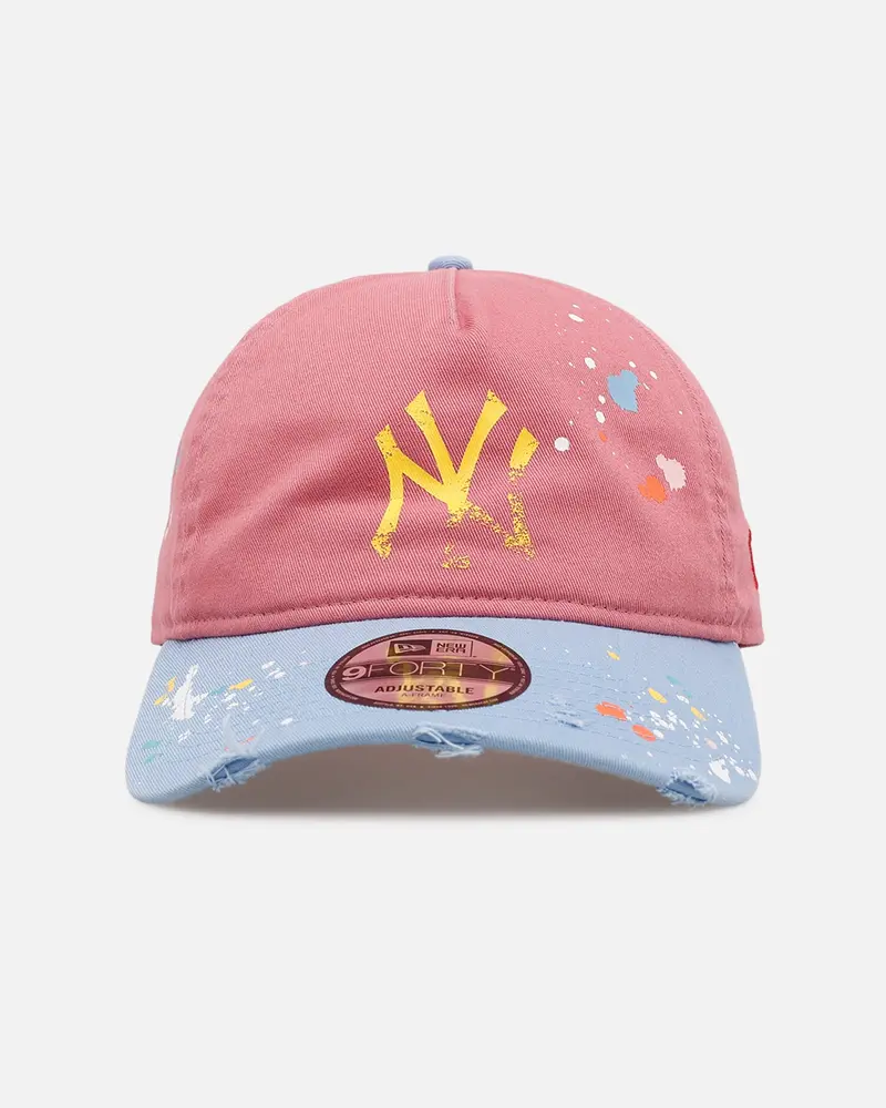 New Era New York Yankees 'Seasoned' 9Forty A-Frame Strapback Pink/Blue 1