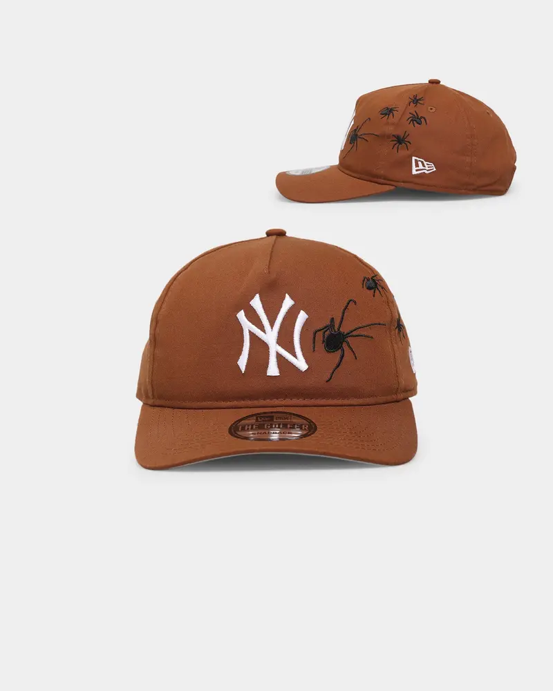 New Era New York Yankees 'Spider Crown' Old Golfer Snapback Chocolate 1