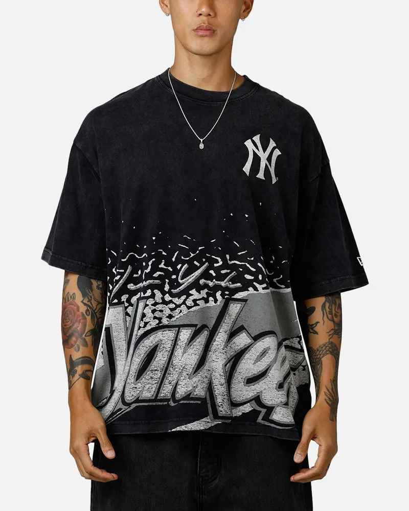 New Era New York Yankees Sport Class T-Shirt Washed Black 1