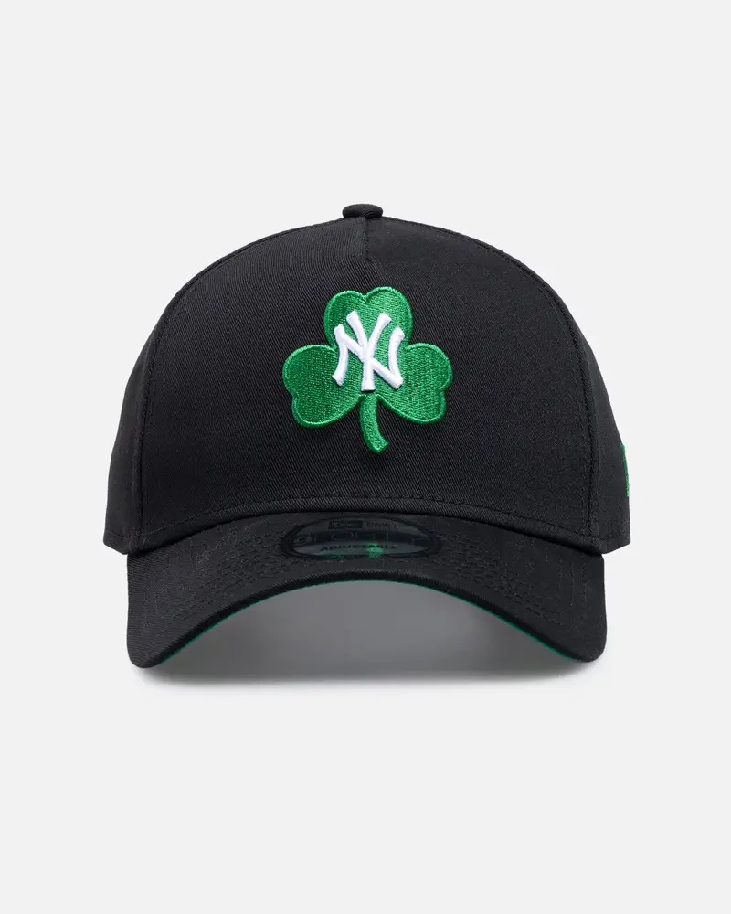 New Era New York Yankees 'St.Patrick's Day' 9Forty A-Frame Snapback Black/Green 1