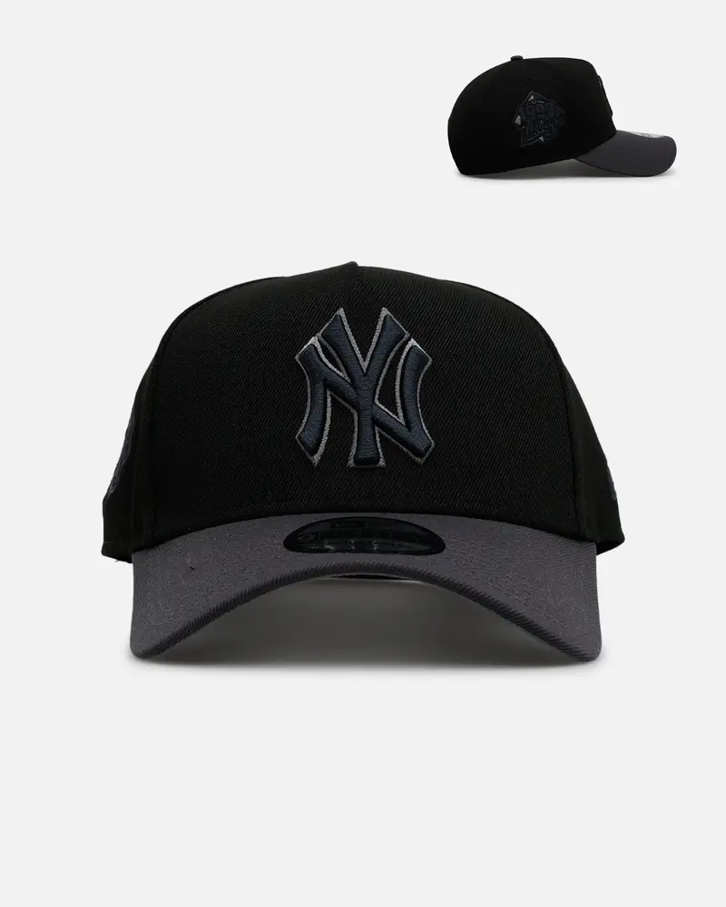 New Era New York Yankees 'Stealth' 9Forty A-Frame Snapback Black/Charcoal 1