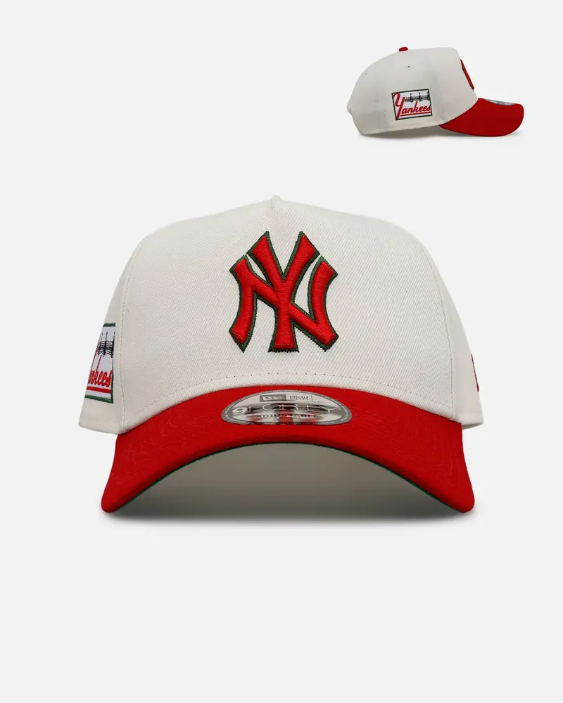 New Era New York Yankees 'Strawberry' 9Forty A-Frame Snapback Chrome/Red 1