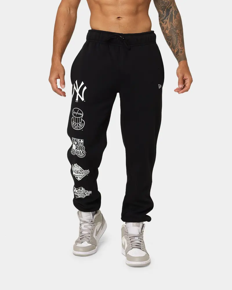 New Era New York Yankees Track Pants Black/White 1