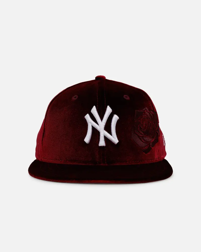 New Era New York Yankees 'Velvet Roses' 59Fifty Fitted Maroon 1