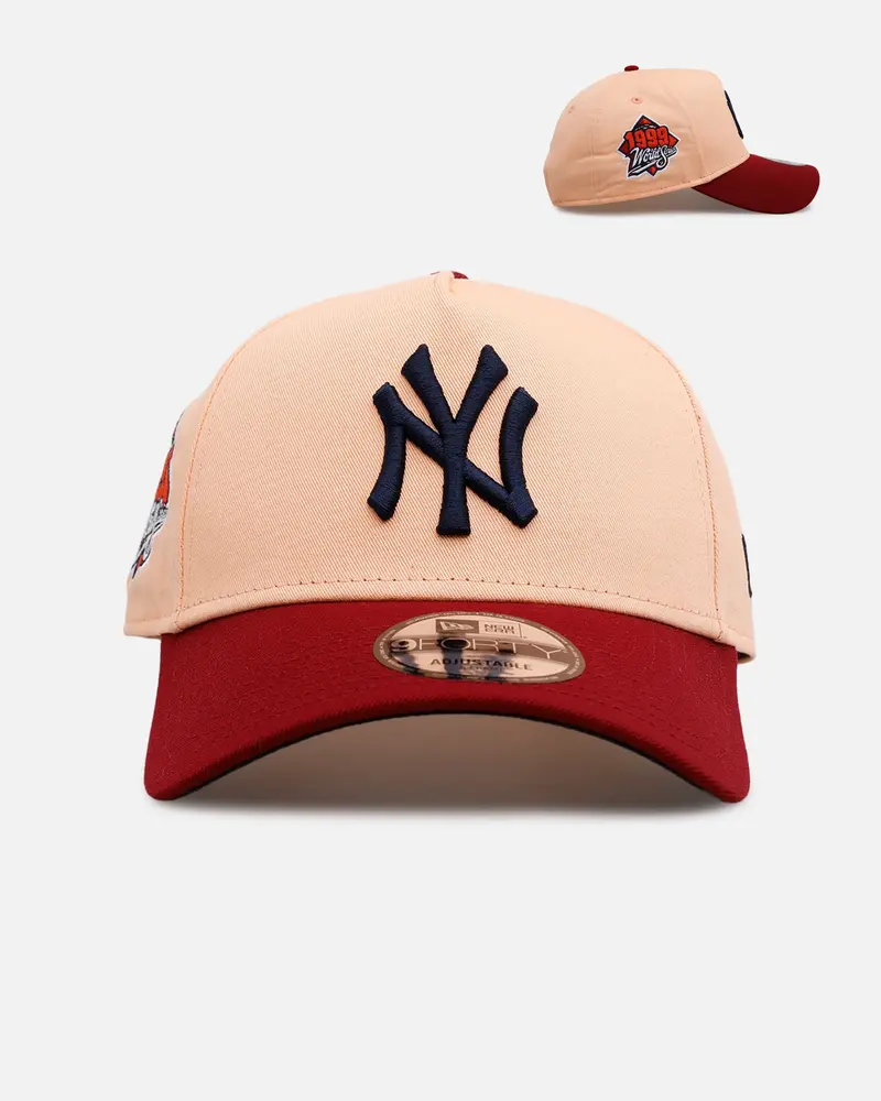 New Era New York Yankees 'Volcano' 9Forty A-Frame Snapback Peach 1