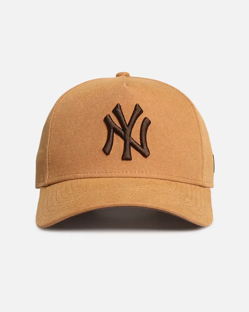 New Era New York Yankees 'Washed Canvas' 9Forty A-Frame Snapback Bronze 1
