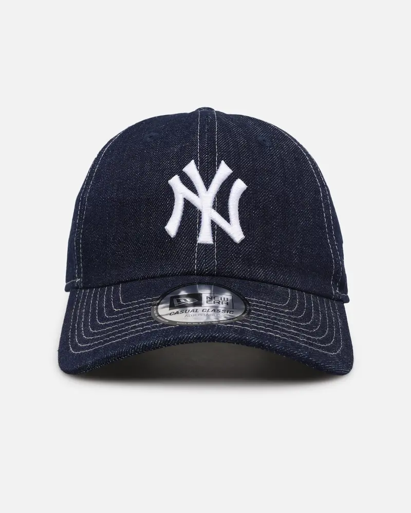 New Era New York Yankees Washed Denim Casual Classic Strapback Blue Washed Denim 1