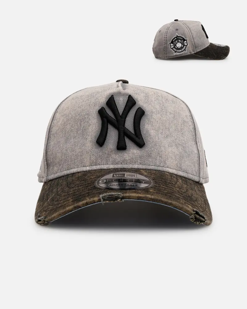 New Era New York Yankees 'Washed Storm Gray' 9Forty A-Frame Snapback Gray 1