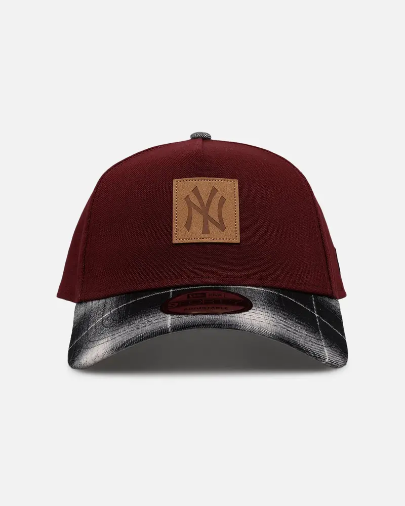 New Era New York Yankees 'Workwear' 9Forty A-Frame Snapback Maroon 1