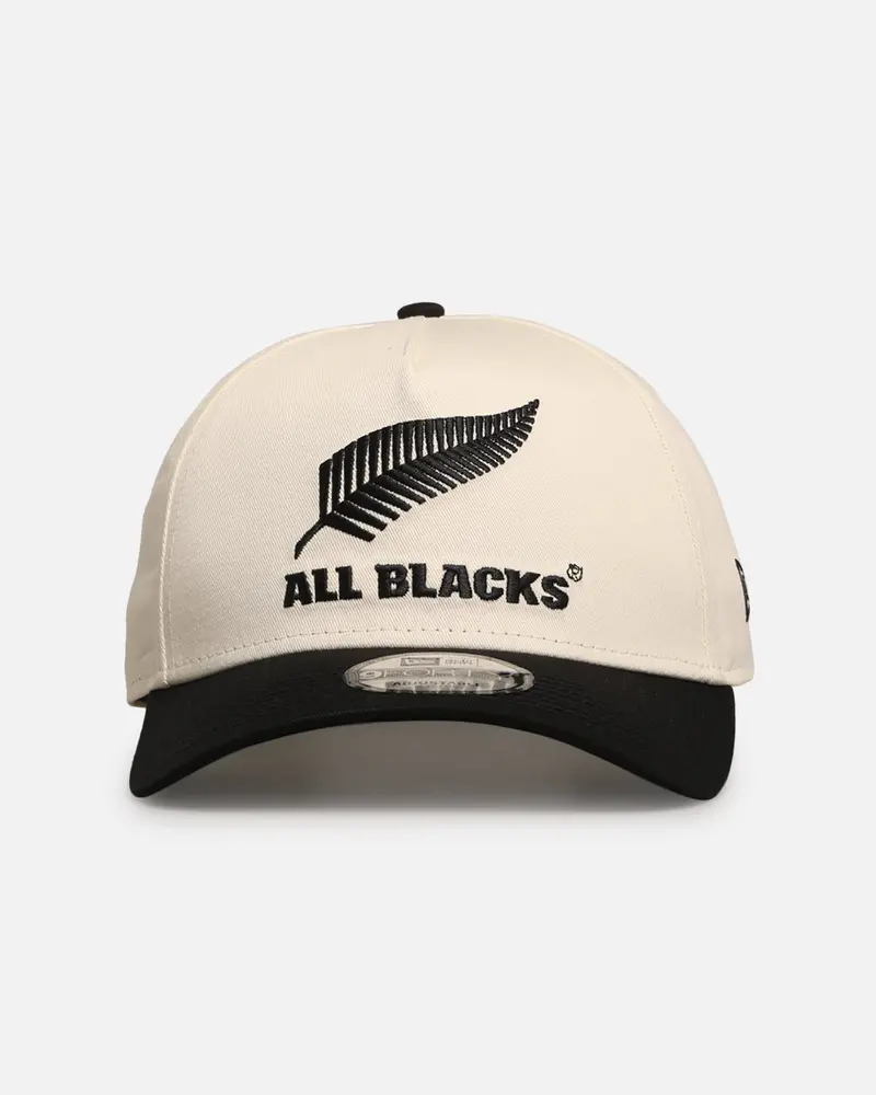 New Era New Zealand All Blacks 'All Blacks Collection' 9Forty A-Frame Snapback Chrome White 1