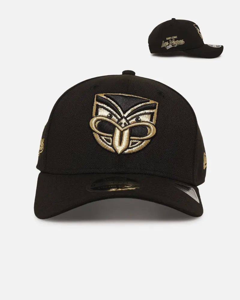 New Era New Zealand Warriors '2025 Nrl Vegas Round' 9Seventy Stretch Snapback Black/Gold 1