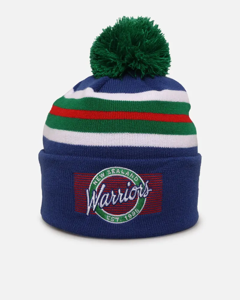 New Era New Zealand Warriors 'Nrl 2025 Collection' Knitted Badged Beanie Official Team Colour 1