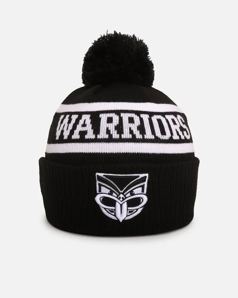 New Era New Zealand Warriors 'Nrl Black White Beanies' Knitted Beanie Black 1