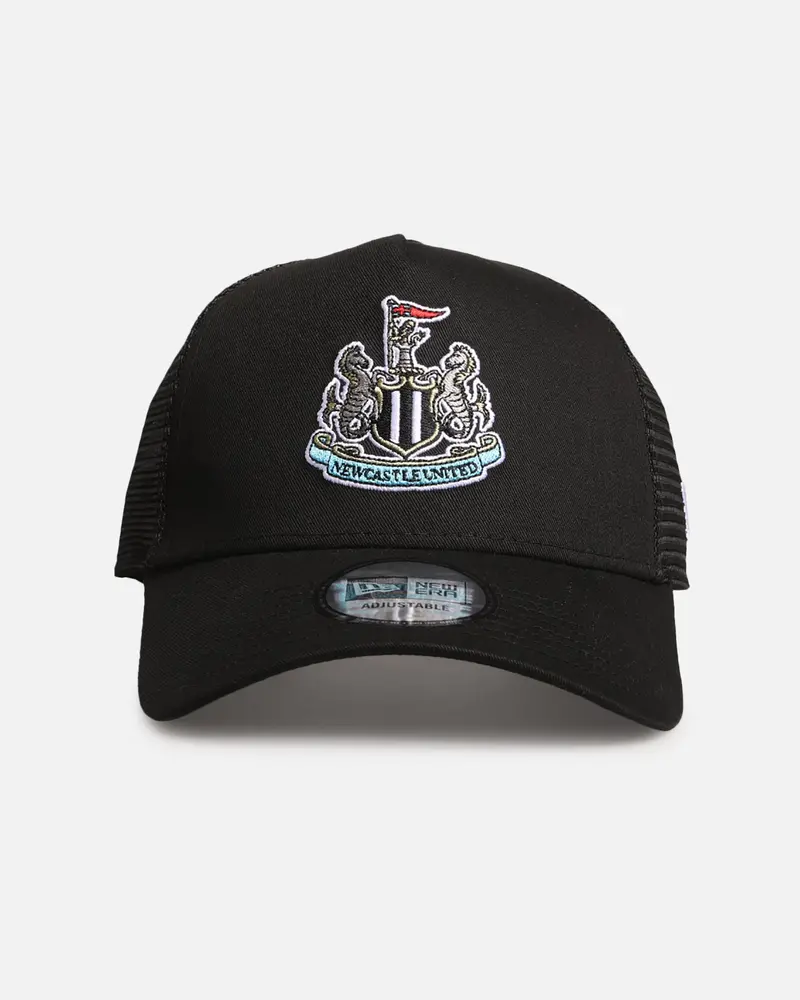 New Era Newcastle United F.C. 9Forty A-Frame Trucker Snapback Black 1