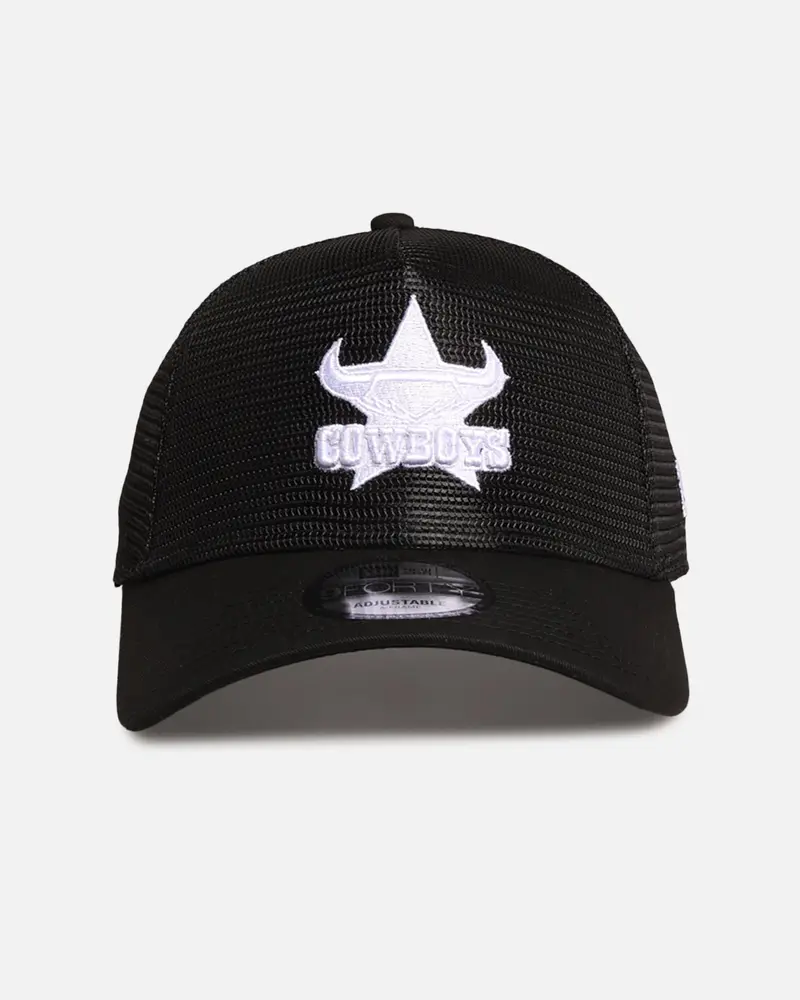 New Era North Queensland Cowboys 'Nrl Mesh Crown' 9Forty A-Frame Trucker Snapback Black 1