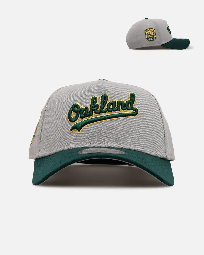 New Era Oakland Athletics 'Away Greys' 9Forty A-Frame Snapback Grey 1