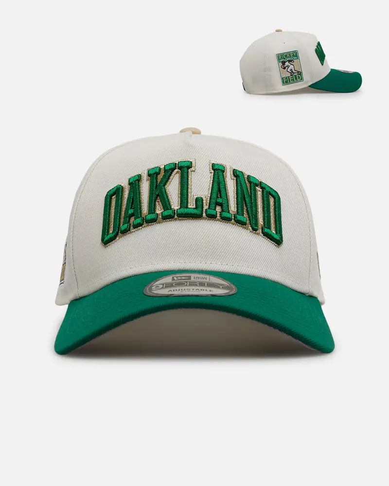 New Era Oakland Athletics 'Chrome Metallic Wordmark' 9Forty A-Frame Snapback Chrome 1