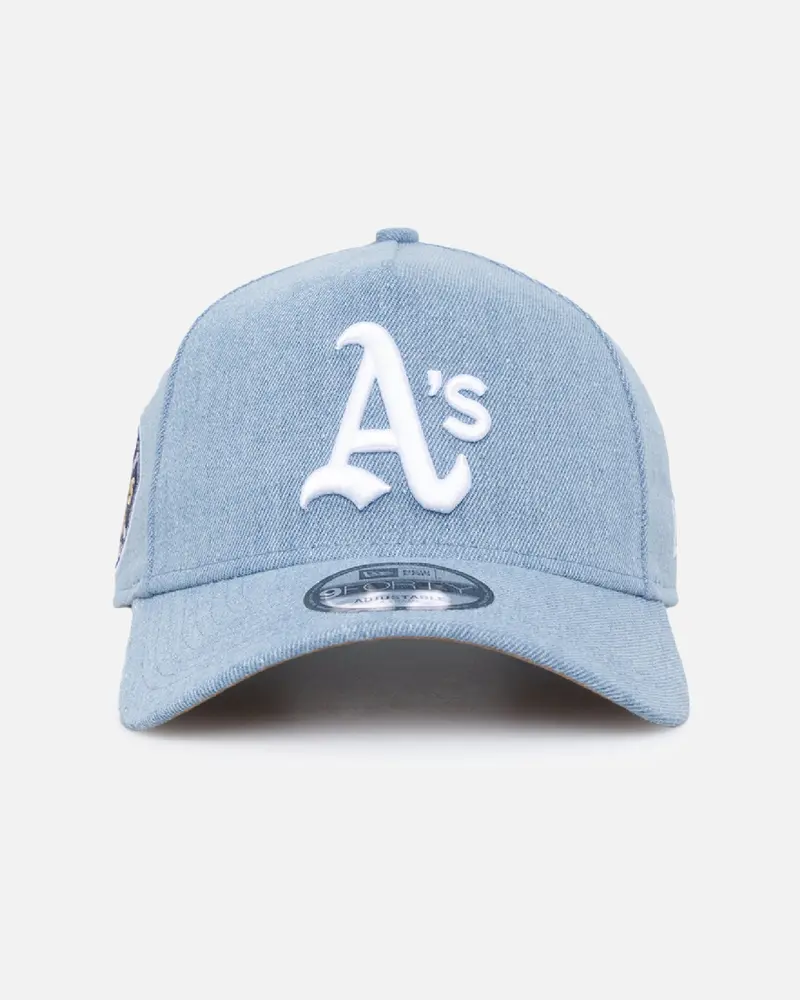 New Era Oakland Athletics 'Denim White' 9Forty A-Frame Snapback Denim/Wheat/White 1