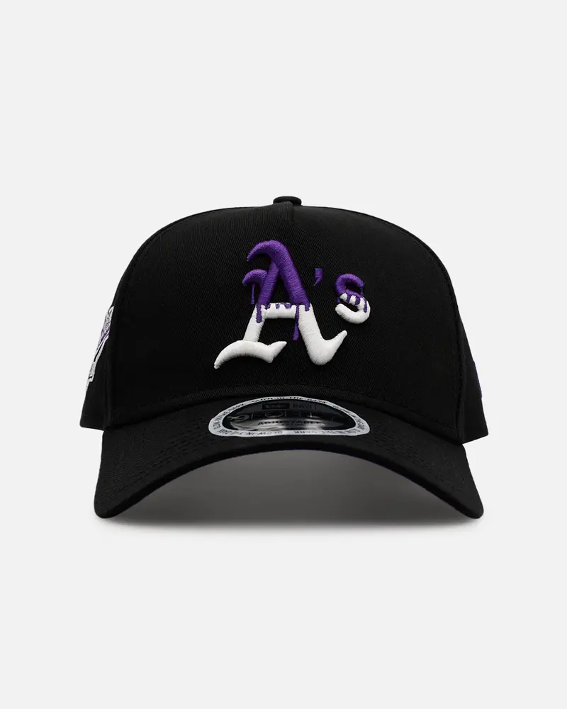 New Era Oakland Athletics 'Drip 3.0' 9Forty A-Frame Snapback Black/Glow 1