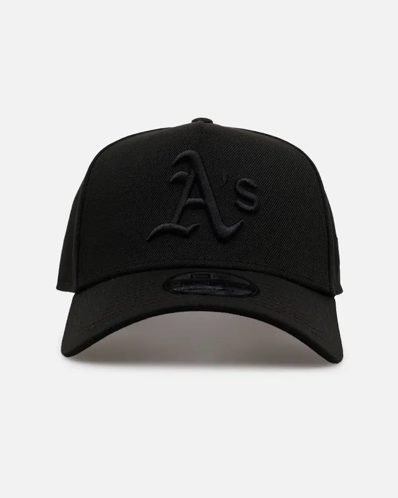 New Era Oakland Athletics 'Easy Black' 9Forty A-Frame Snapback Black/Black 1