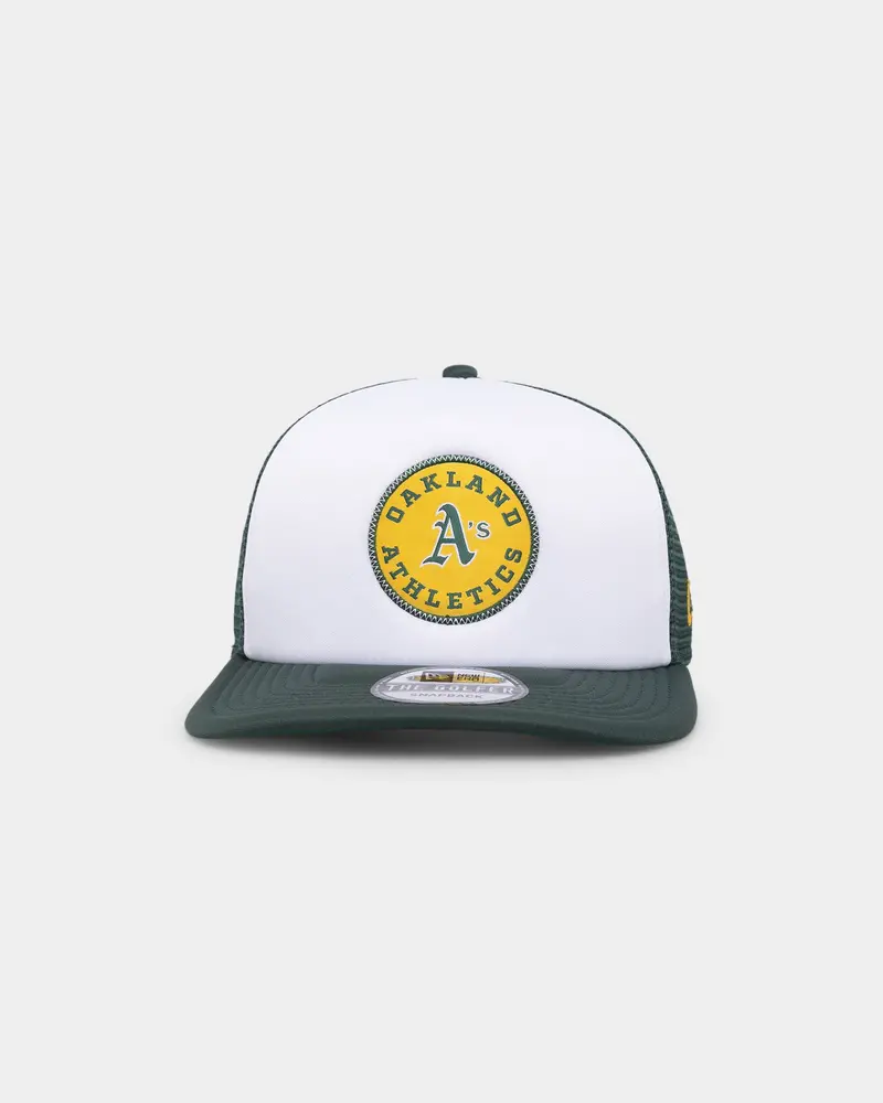 New Era Oakland Athletics Golfer Trucker Snapback White/Green 1