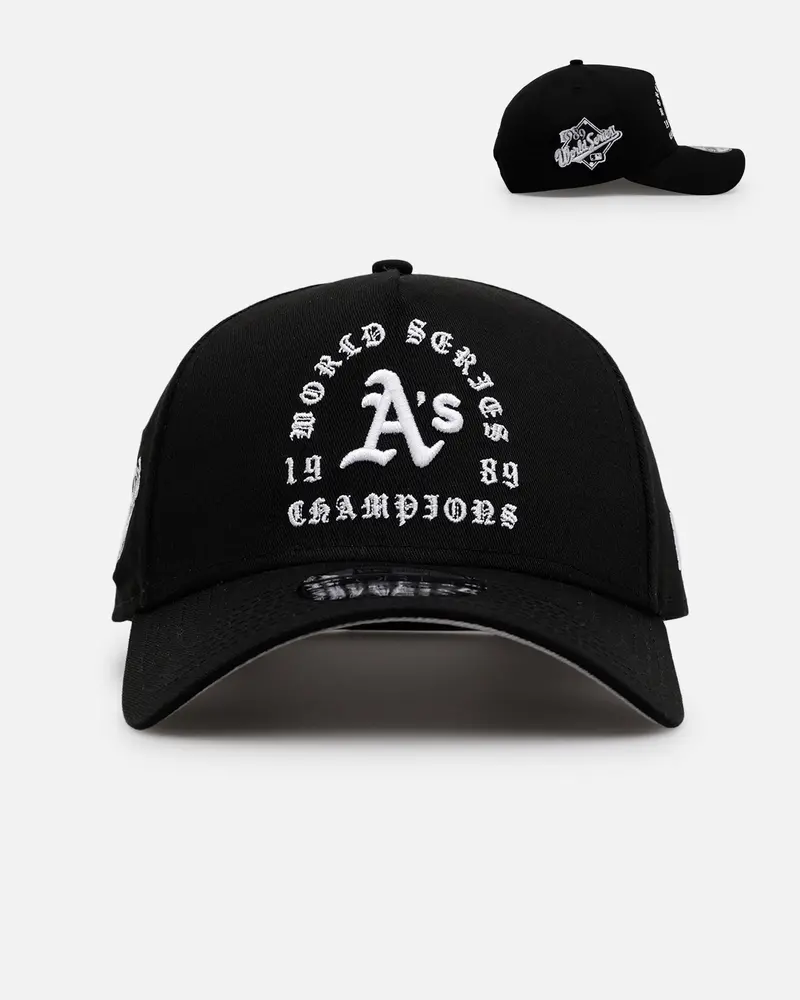 New Era Oakland Athletics 'Gothic Arch 2.0' 9Forty A-Frame Snapback Black/White 1