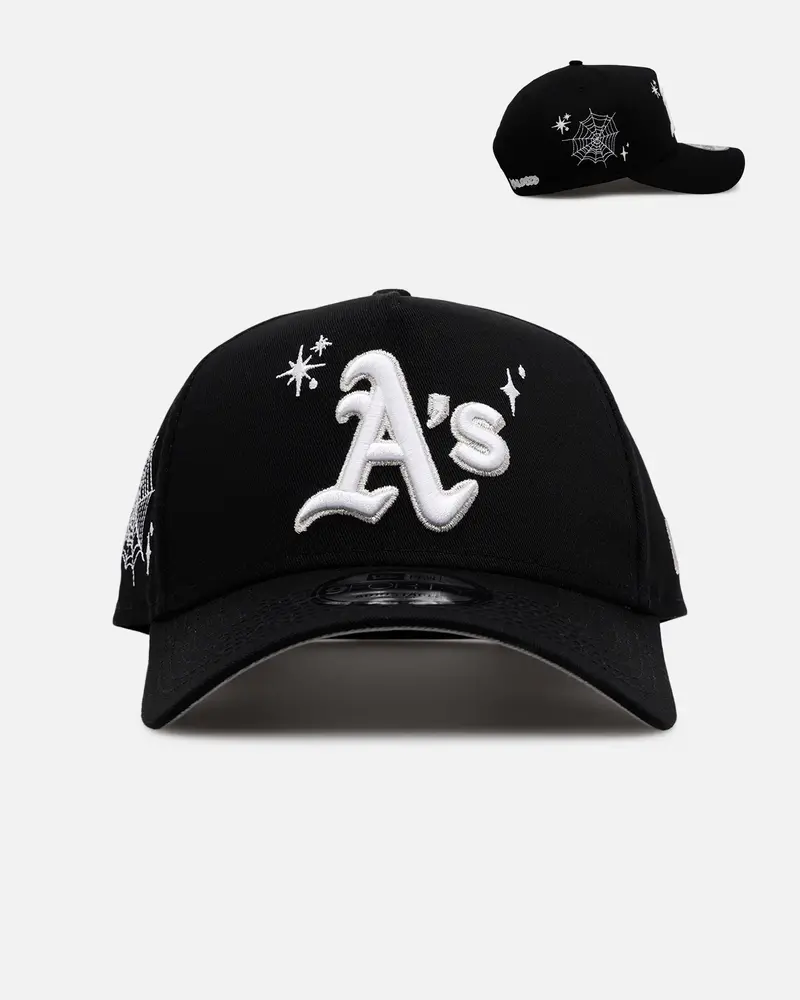 New Era Oakland Athletics 'Grit 3.0' 9Forty A-Frame Snapback Black/White 1