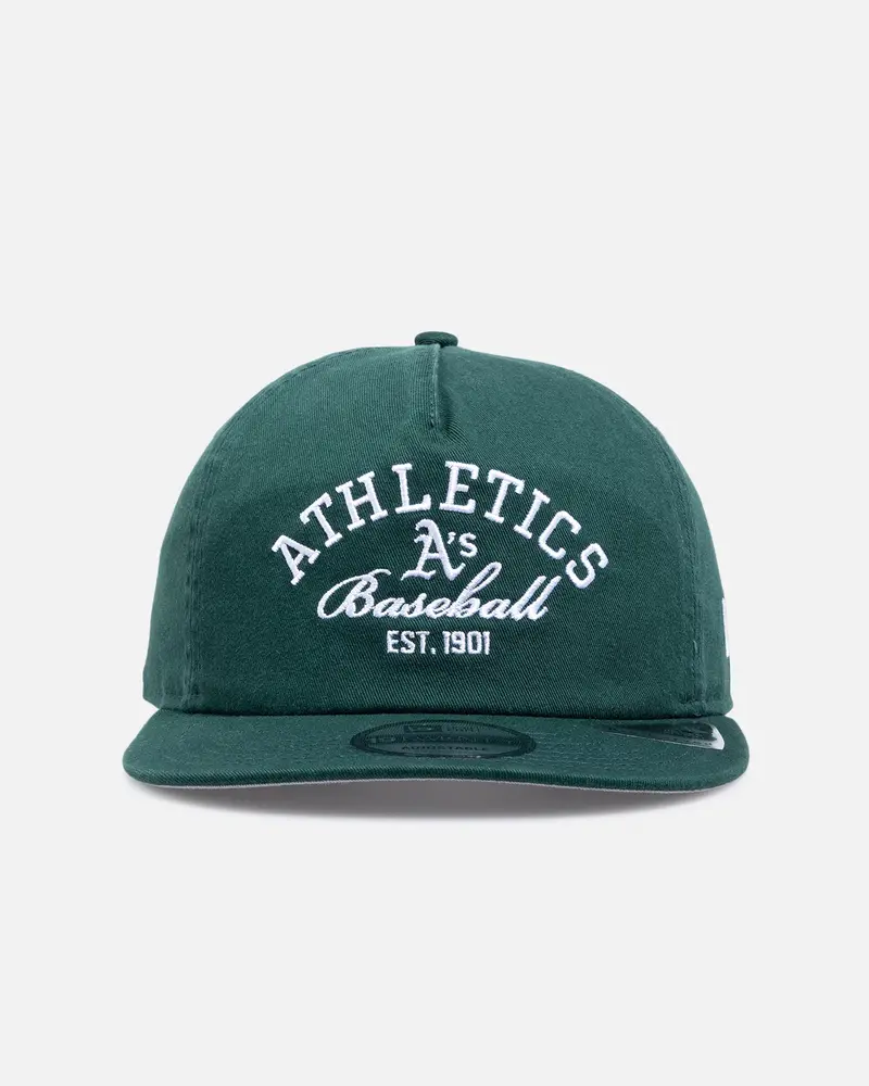 New Era Oakland Athletics 'Mlb Stacked Logo' 19Twenty Snapback Dark Green 1