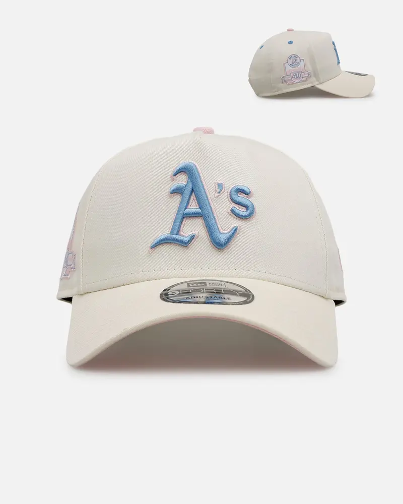 New Era Oakland Athletics 'Pastel' 9Forty A-Frame Snapback Chrome White 1