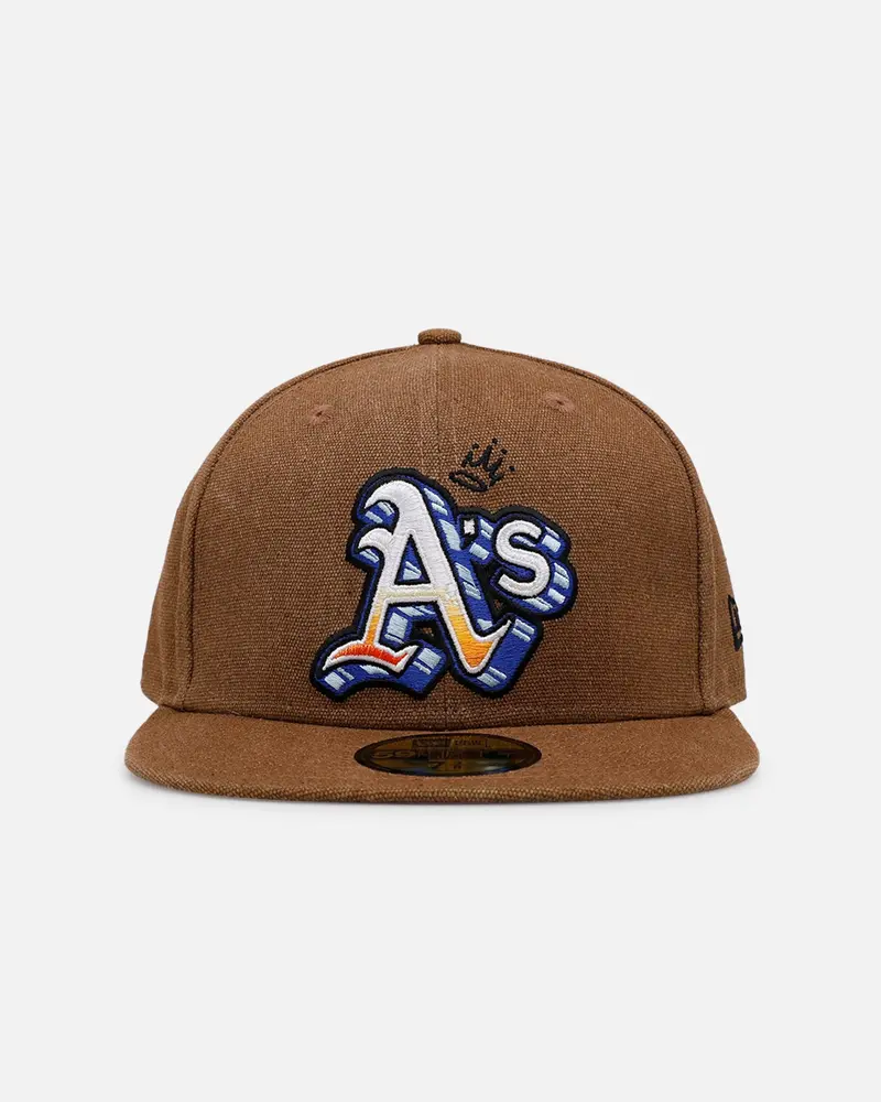 New Era Oakland Athletics 'Scribble' 59Fifty Fitted Brown 1