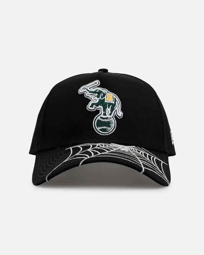 New Era Oakland Athletics 'Spider Web Visor' 9Forty A-Frame Snapback Black 1