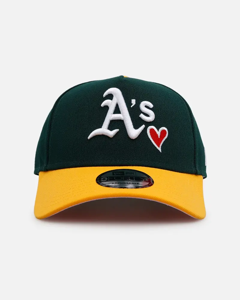 New Era Oakland Athletics 'Team Color Hearts' 9Forty A-Frame Snapback Official Team Color 1
