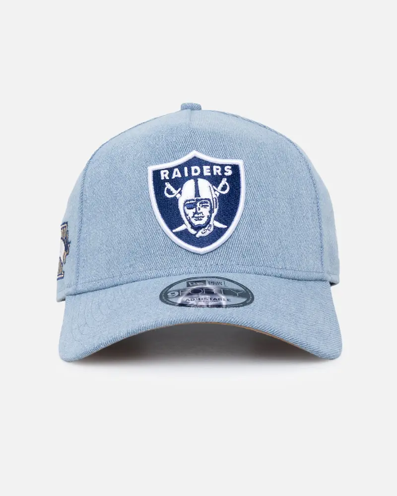 New Era Oakland Raiders 'Denim White' 9Forty A-Frame Snapback Denim/Wheat/White 1