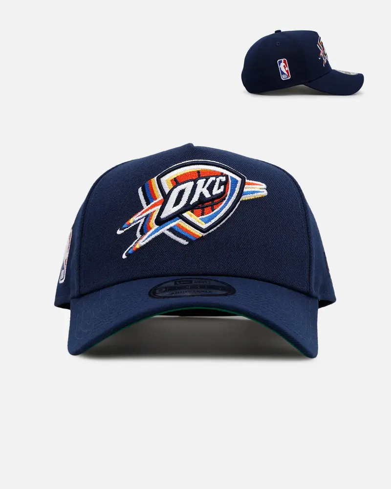 New Era Oklahoma City Thunder 'Cascade' 9Forty A-Frame Snapback Navy 1