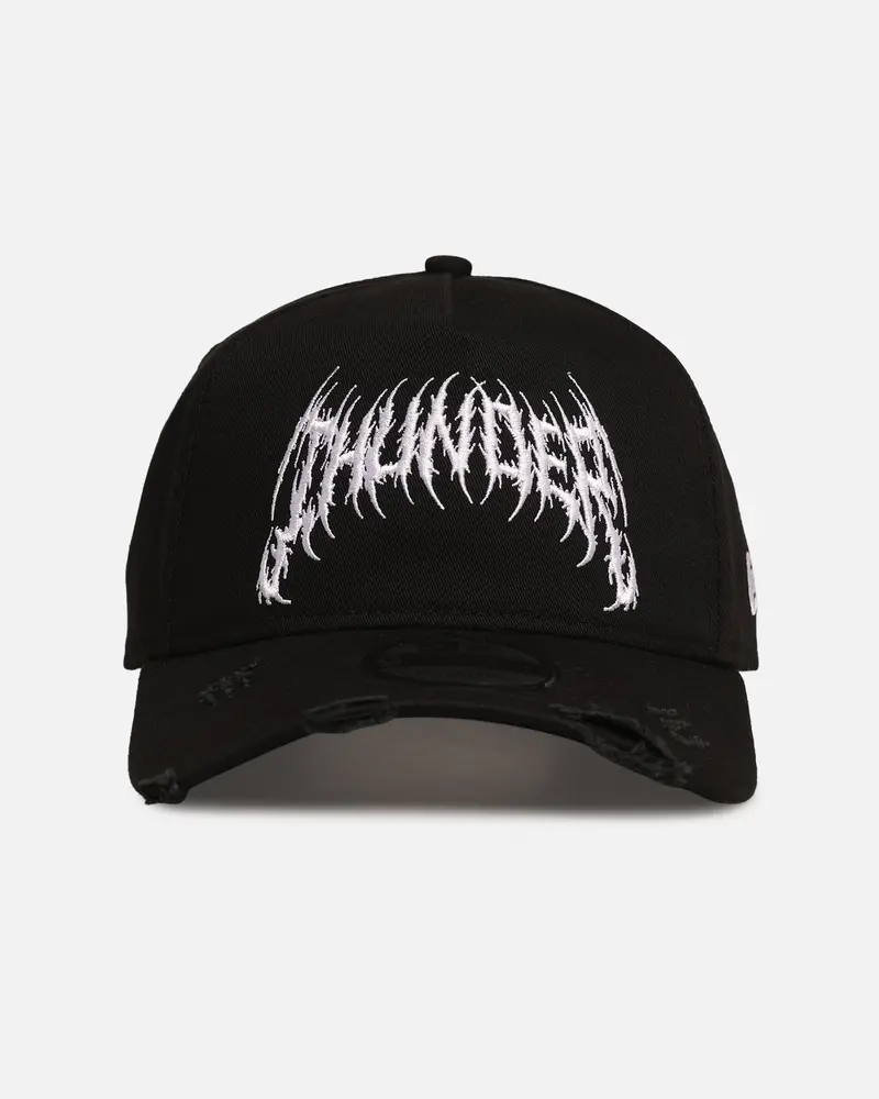 New Era Oklahoma City Thunder 'Hardcore Arch' 9Forty A-Frame Snapback Black/White 1