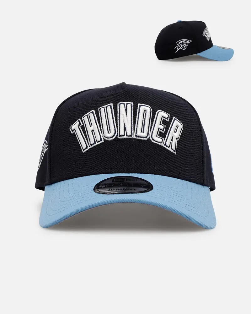 New Era Oklahoma City Thunder 'Ocean' 9Forty A-Frame Snapback Navy/Sky Blue 1