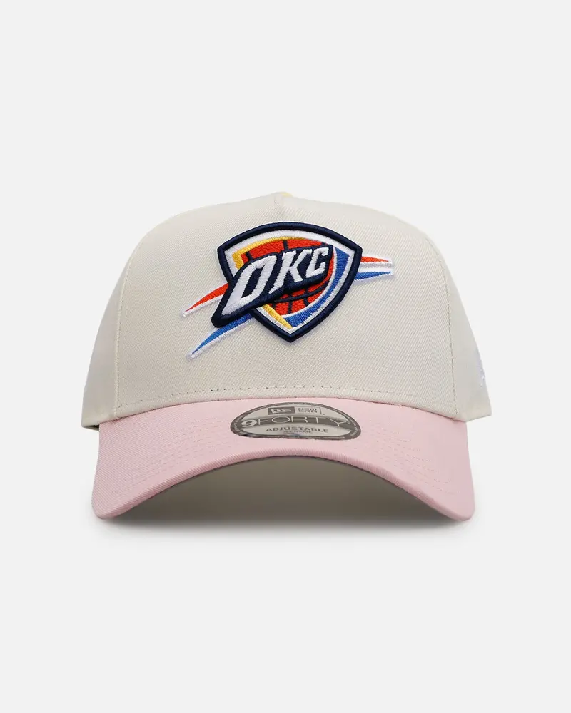 New Era Oklahoma City Thunder 'Pink Lemonade' 9Forty A-Frame Snapback Pink/Yellow 1
