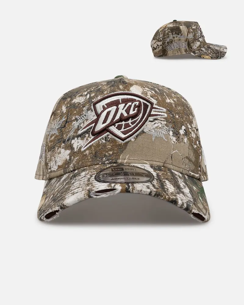 New Era Oklahoma City Thunder 'Realtree Grit 3.0' 9Forty A-Frame Snapback Realtree Edge 1