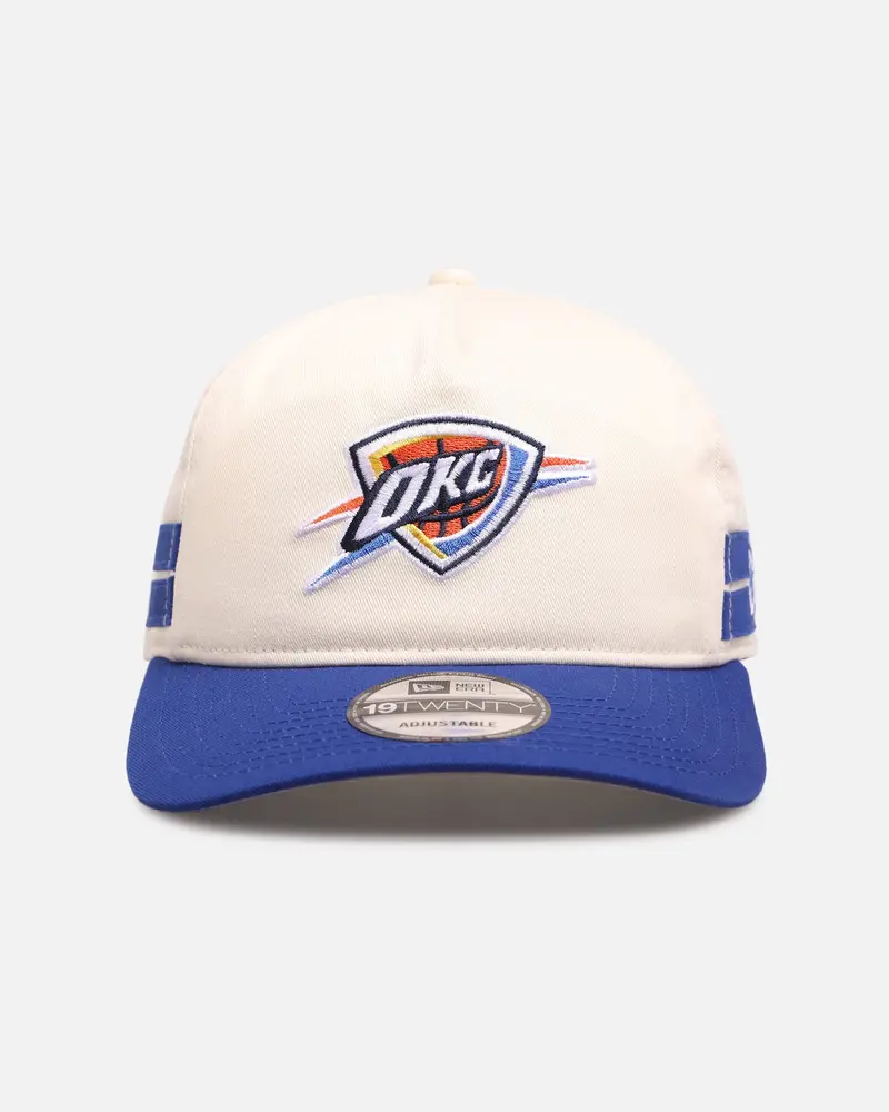 New Era Oklahoma City Thunder 'Stripe' 19Twenty Snapback Chrome/Official Team Color 1