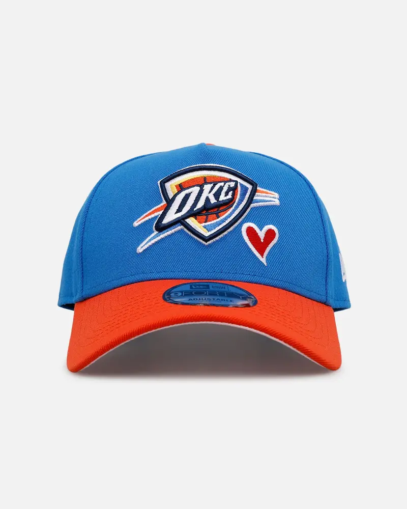 New Era Oklahoma City Thunder 'Team Color Hearts' 9Forty A-Frame Snapback Official Team Color 1