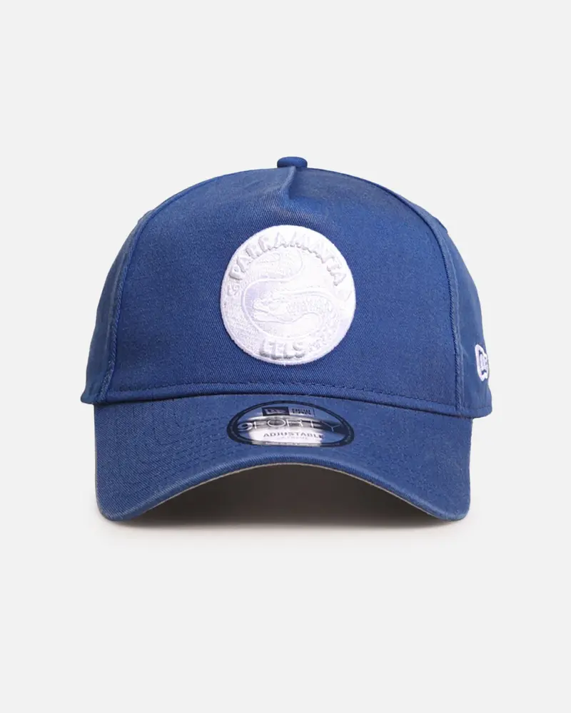 New Era Parramatta Eels 'Nrl Washed Otc' 9Forty A-Frame Snapback Blue 1