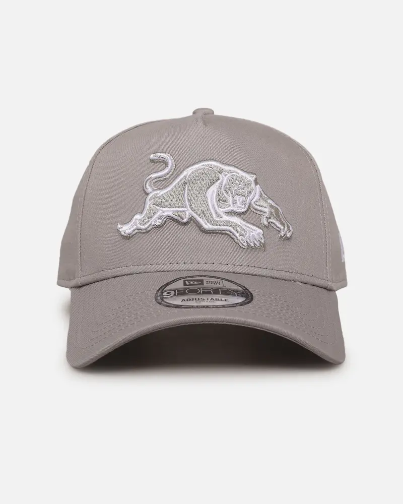 New Era Penrith Panthers 'Nrl Grey & White' 9Forty A-Frame Snapback Gray 1