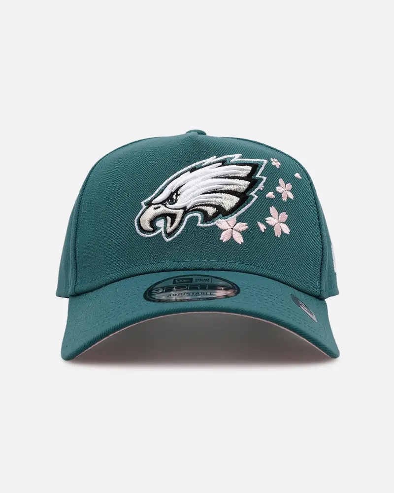 New Era Philadelphia Eagles 'Cherry Blossoms' 9Forty A-Frame Snapback Official Team Color 1