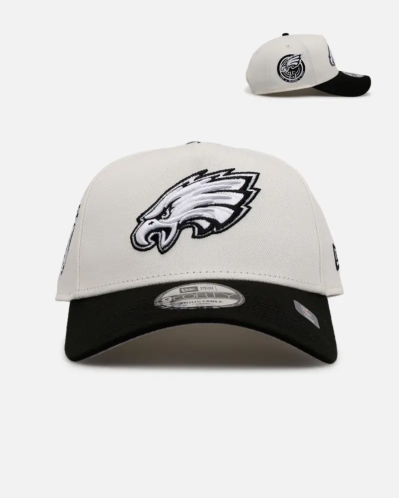 New Era Philadelphia Eagles 'Chrome Black' 9Forty A-Frame Snapback Chrome/Black 1