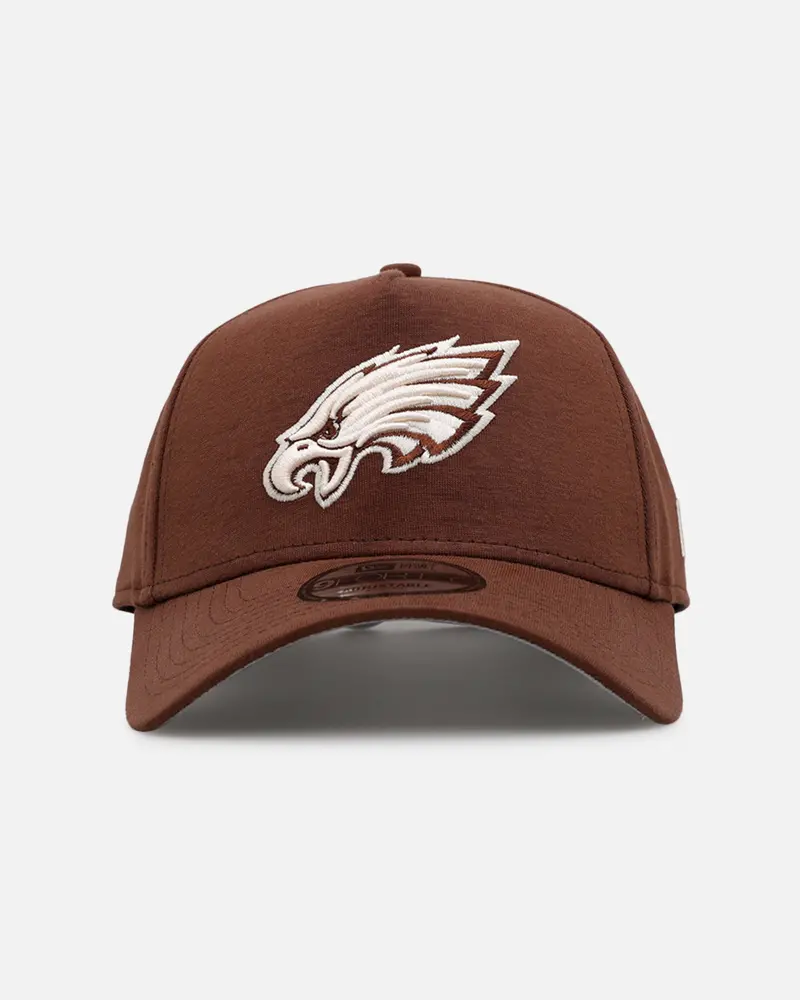 New Era Philadelphia Eagles 'Cozy 2.0' 9Forty A-Frame Strapback Brown 1