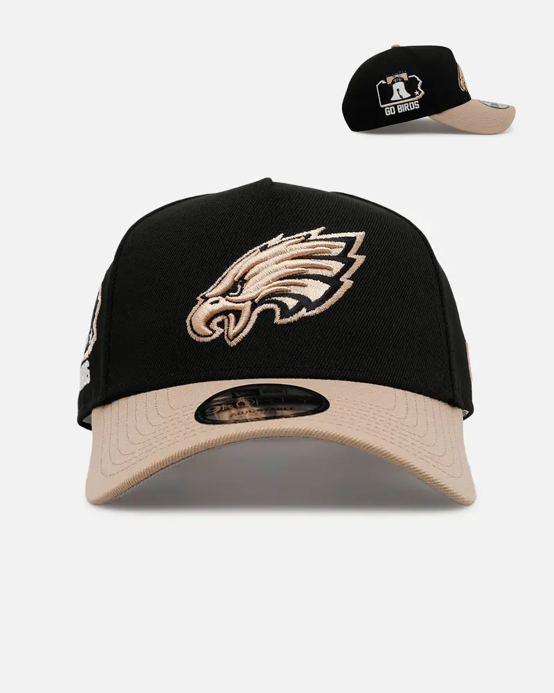 New Era Philadelphia Eagles 'Desert Nights' 9Forty A-Frame Snapback Black/Camel 1