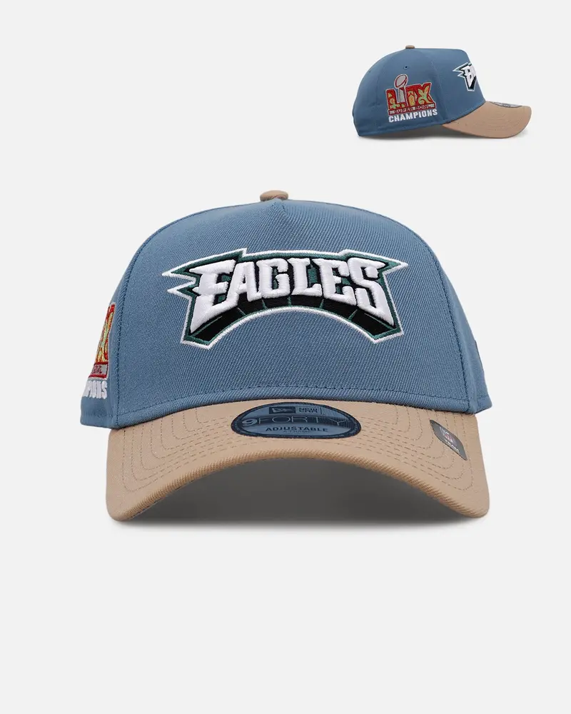 New Era Philadelphia Eagles 'Easy Breezy' 9Forty A-Frame Snapback Blue/Tan 1