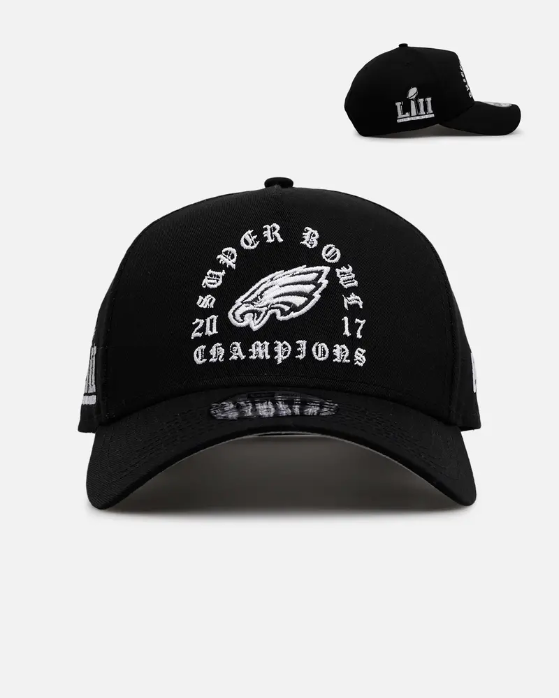 New Era Philadelphia Eagles 'Gothic Arch 2.0' 9Forty A-Frame Snapback Black/White 1