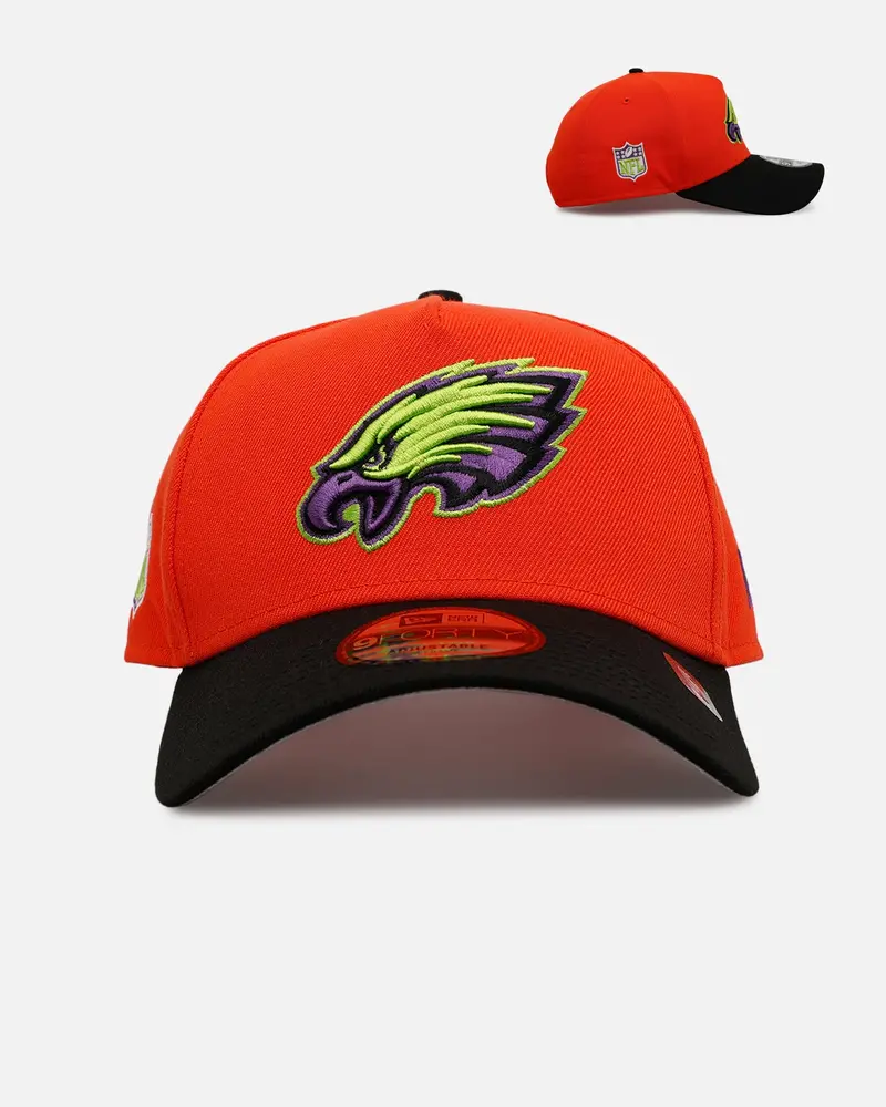 New Era Philadelphia Eagles 'Halloween' 9Forty A-Frame Snapback Orange/Black 1